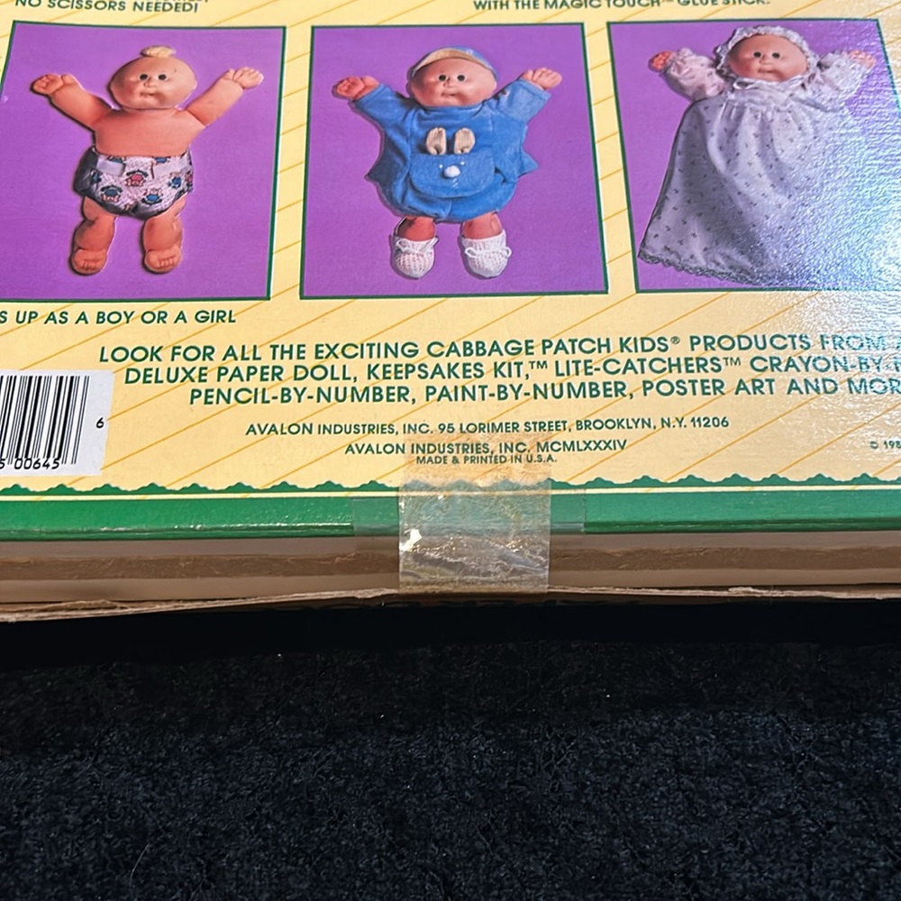 Cabbage Patch Kids Preemie Paper Doll vintage - Picture 7 of 7